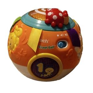 VTech Move & Crawl Ball Lights Music Electronic Learning & Developent Toy WORKS